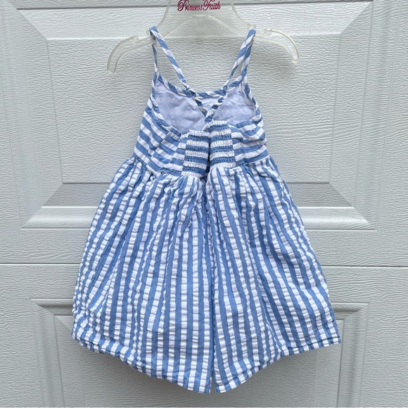 Old Navy 18-24 dress blue and white stripe - Picture 3 of 5